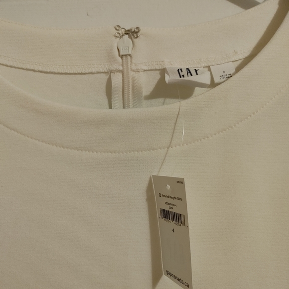 GAP Ponte Long Sleeve Ruffle-Hem Dress NWT - Picture 7 of 9